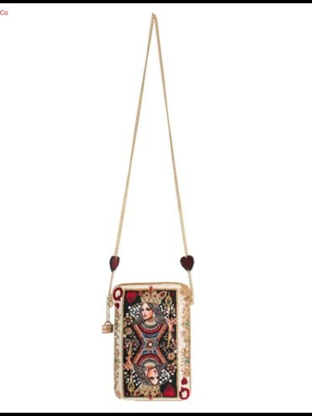 Mary Frances Beaded Mini Crossbody Bag Removable Chain Strap Clutch - Picture 5 of 6